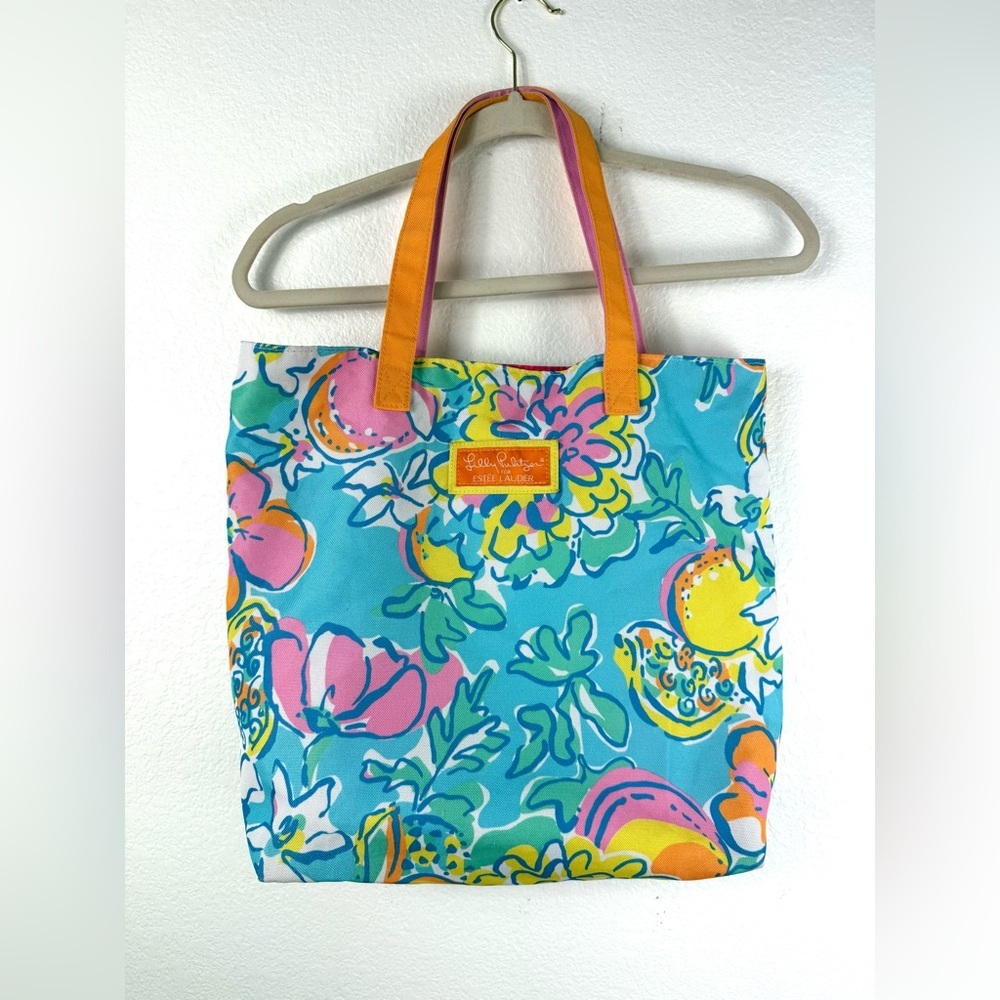 Lilly Pulitzer By Estee Lauder Tote Bag Nylon Floral